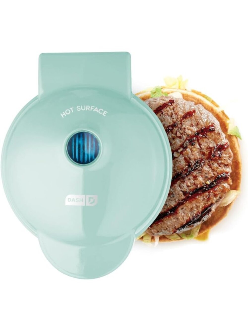 Portable Mini Grill & Panini Press for Burgers, Sliders, Sandwiches & Snacks